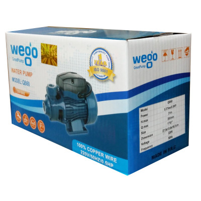 پمپ آب نیم اسب خانگی ویگو  Wego مدل QB60